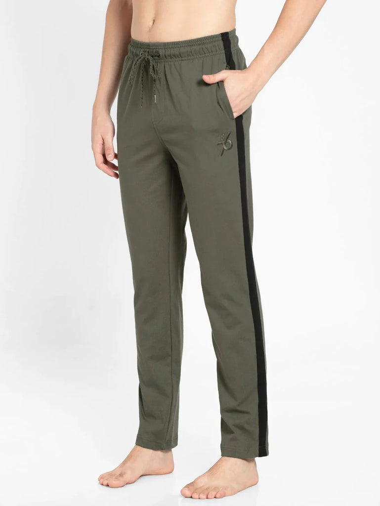 Deep Olive Straight Fit JOCKEY Men's Trackpants.