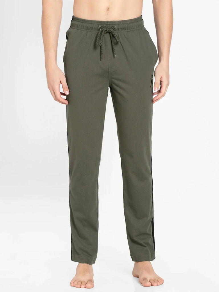 Deep Olive Straight Fit JOCKEY Men's Trackpants.