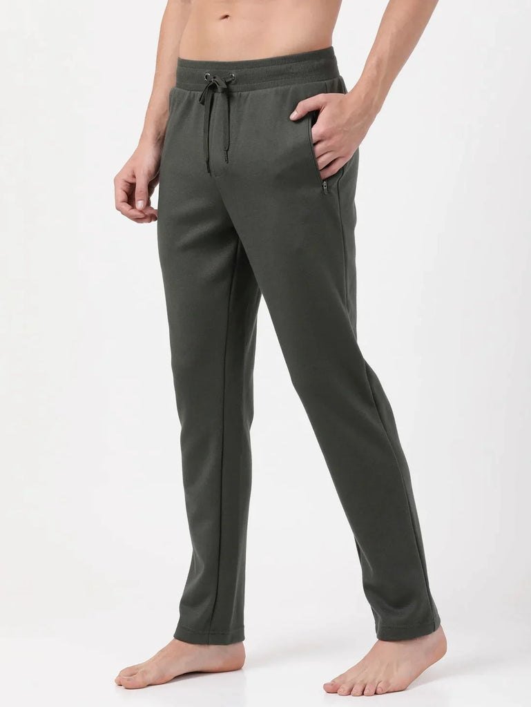 Deep Olive Slim Fit JOCKEY Men's Trackpants