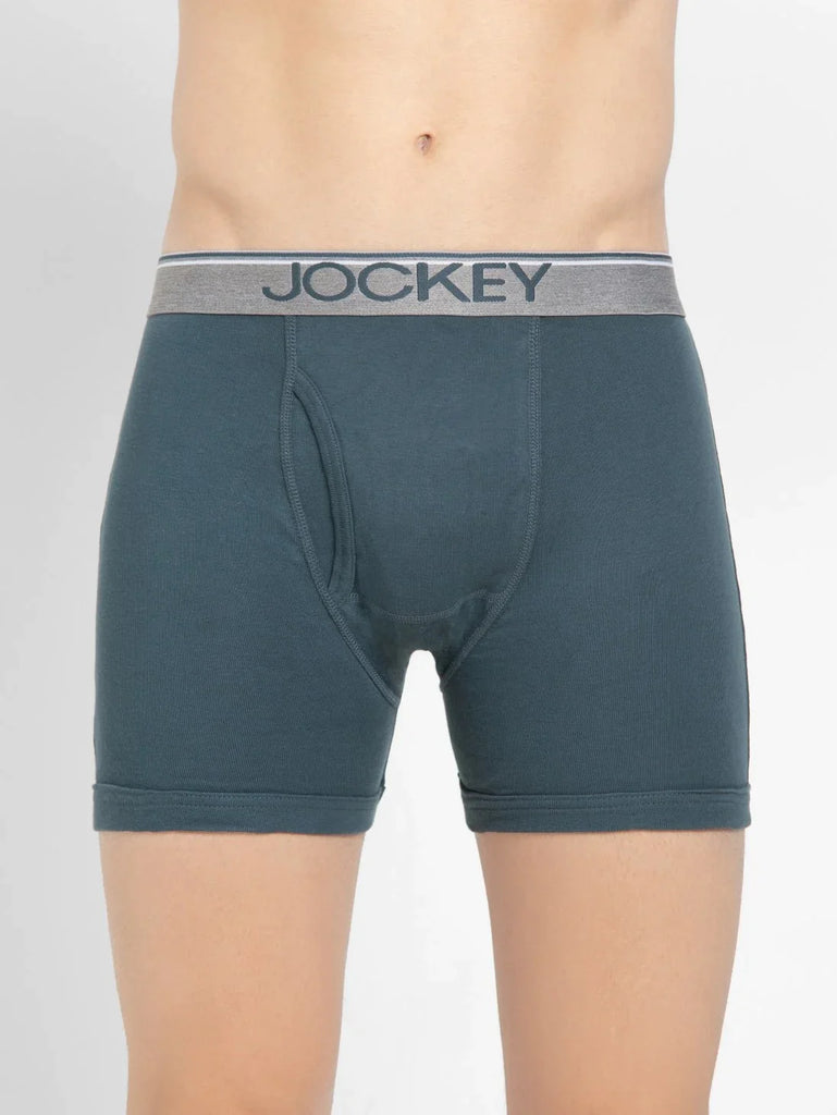 Deep Slate jockey Solid Boxer Brief Underwear Men