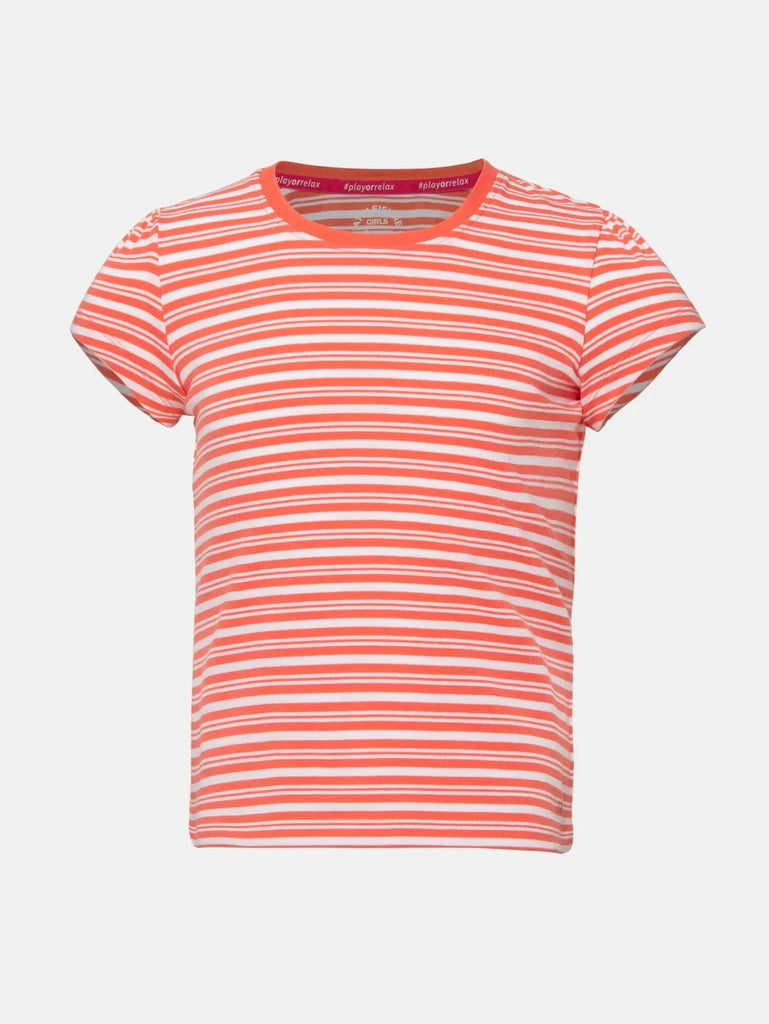 Dubarry & White Jockey Girl's Striped Short Sleeve T-Shirt