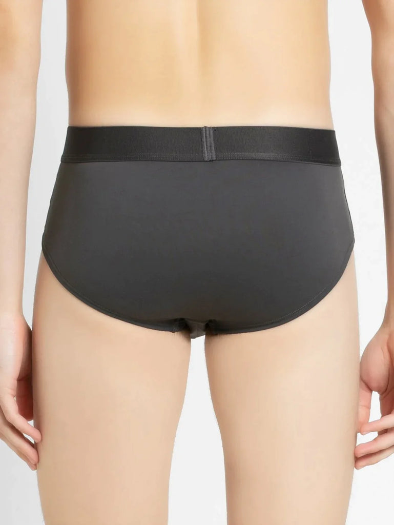 Ebony Jockey Solid Brief for Men