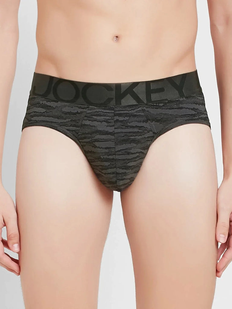 Ebony Grey Prints Jockey Brief For Men