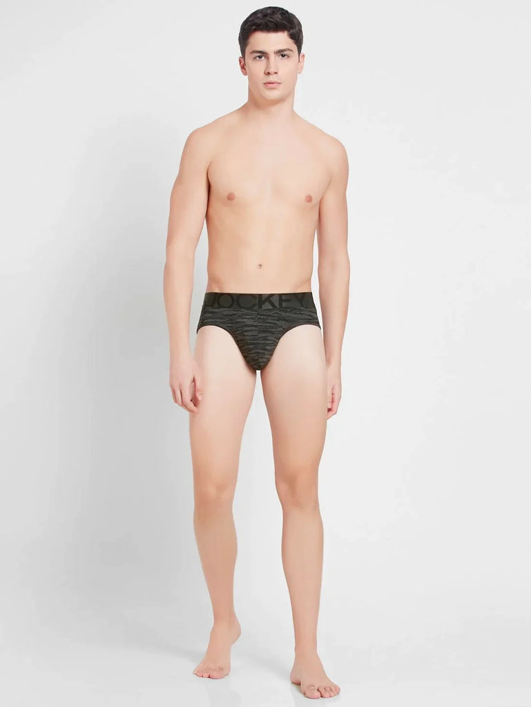 Ebony Grey Prints Jockey Brief For Men