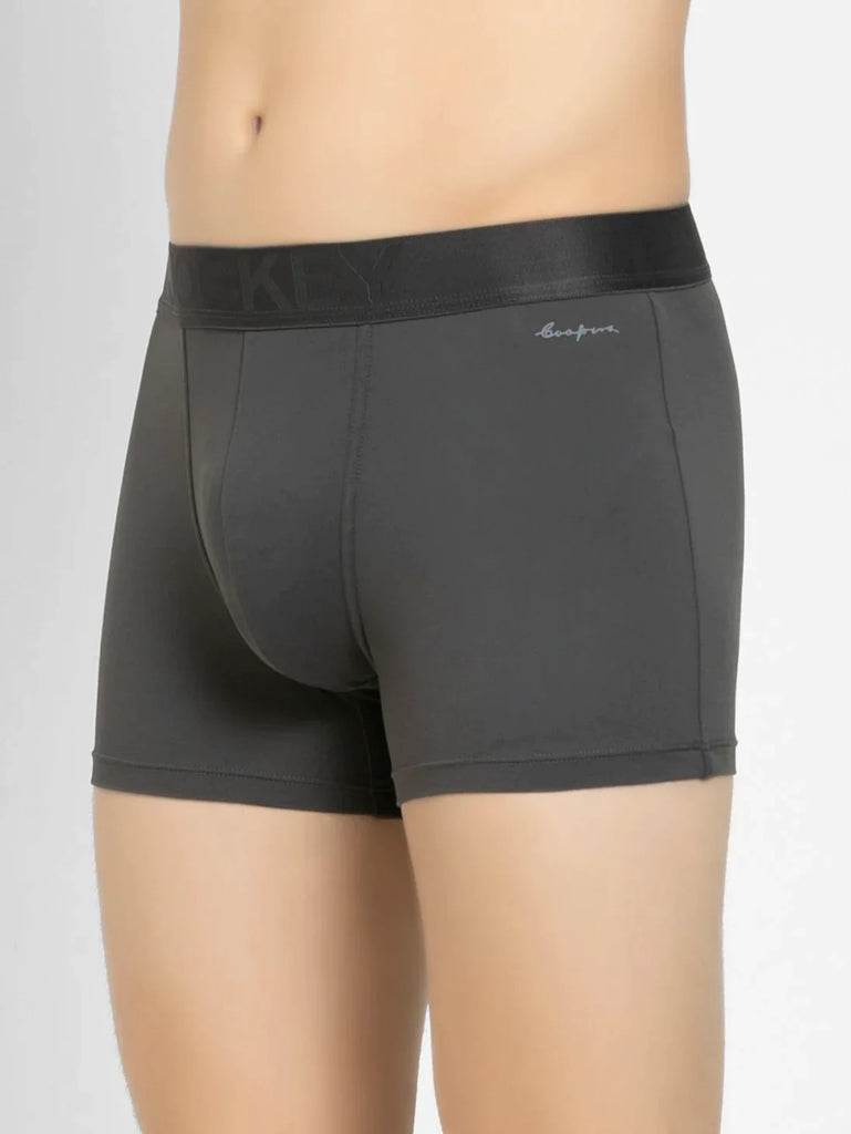 Ebony Jockey Elastane Stretch Solid Trunk Underwear For Men