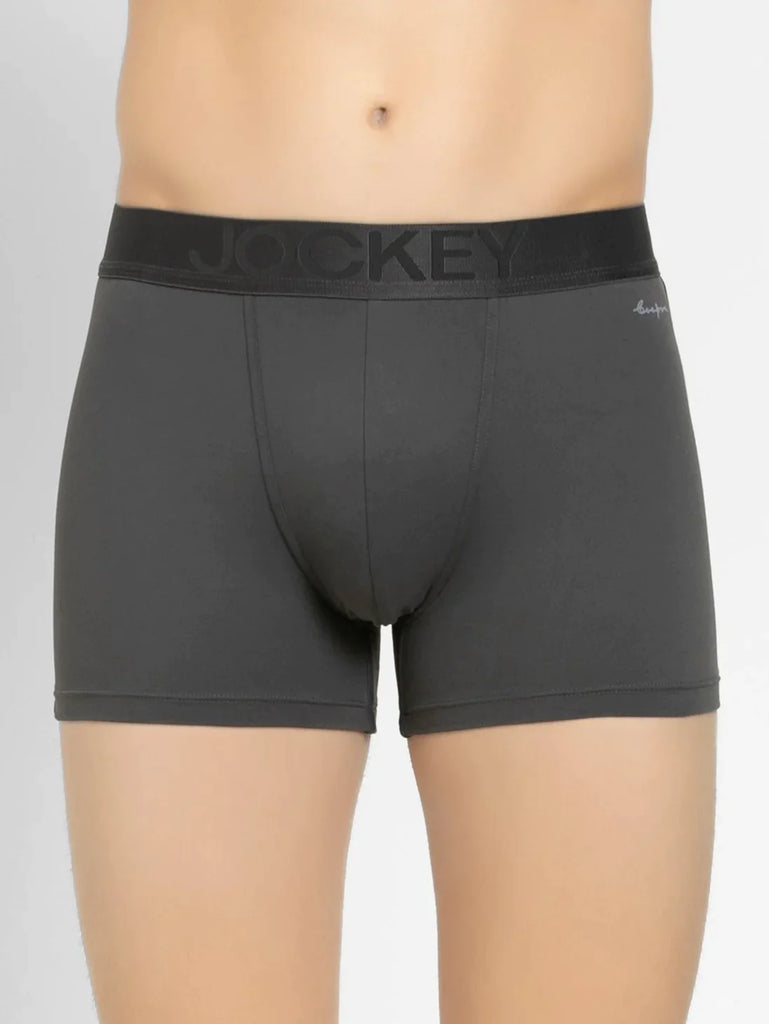Ebony Jockey Elastane Stretch Solid Trunk Underwear For Men