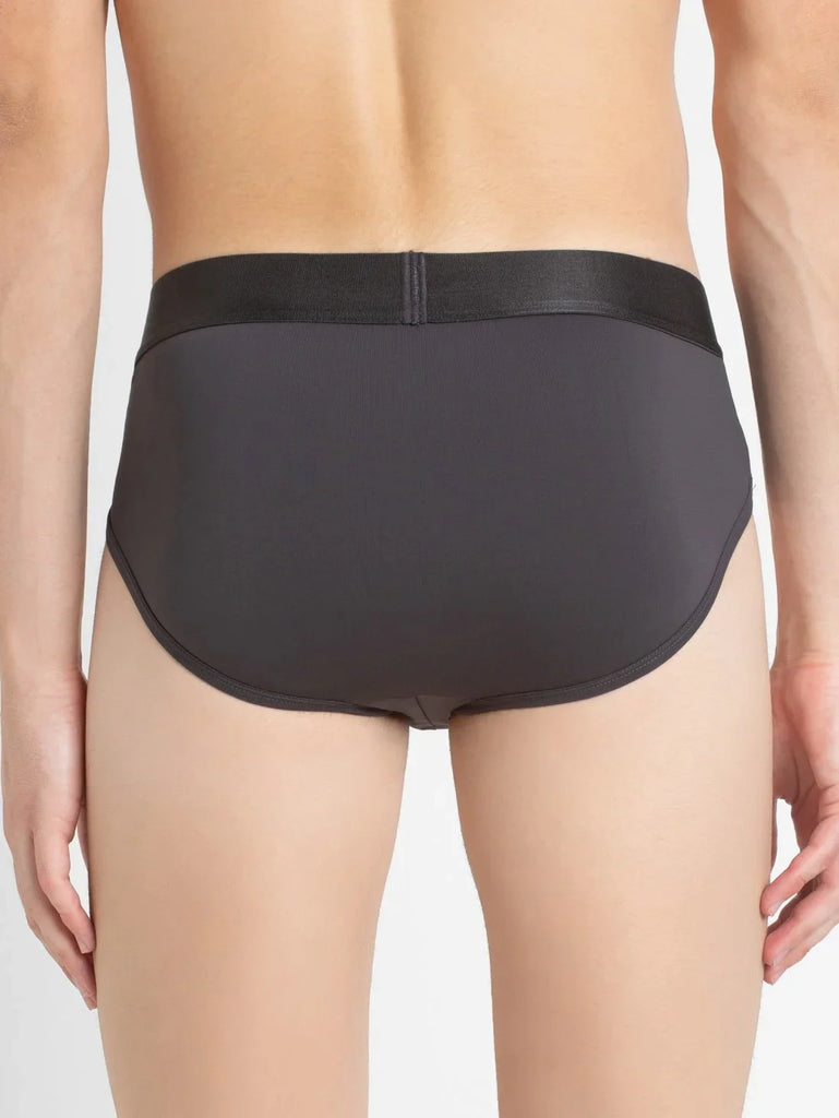 Ebony Jockey Solid Brief For Men