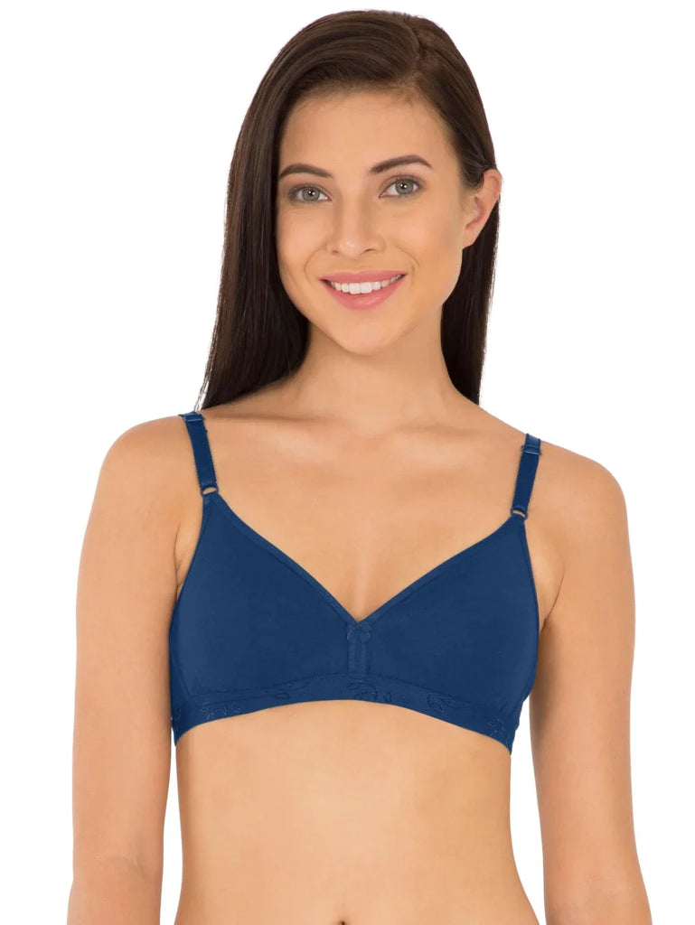 Estate Blue JOCKEY Women's Wirefree Non Padded Beginners Bra.