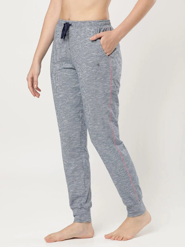 Estate Blue JOCKEY Women's Super Combed Cotton Relaxed Fit Pyjama.