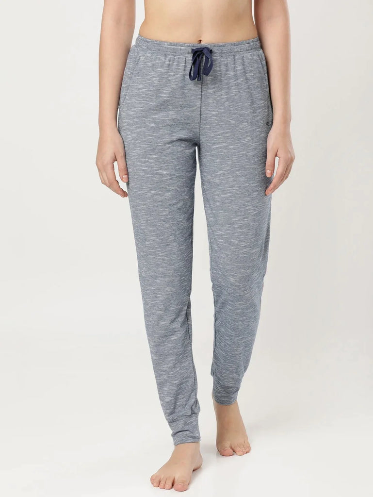 Estate Blue JOCKEY Women's Super Combed Cotton Relaxed Fit Pyjama.