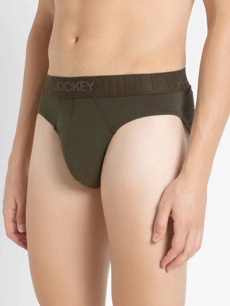 Forest Night Jockey Solid Brief For Men 