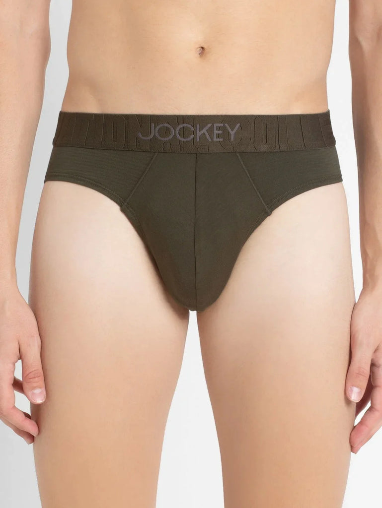 Forest Night Jockey Solid Brief For Men 