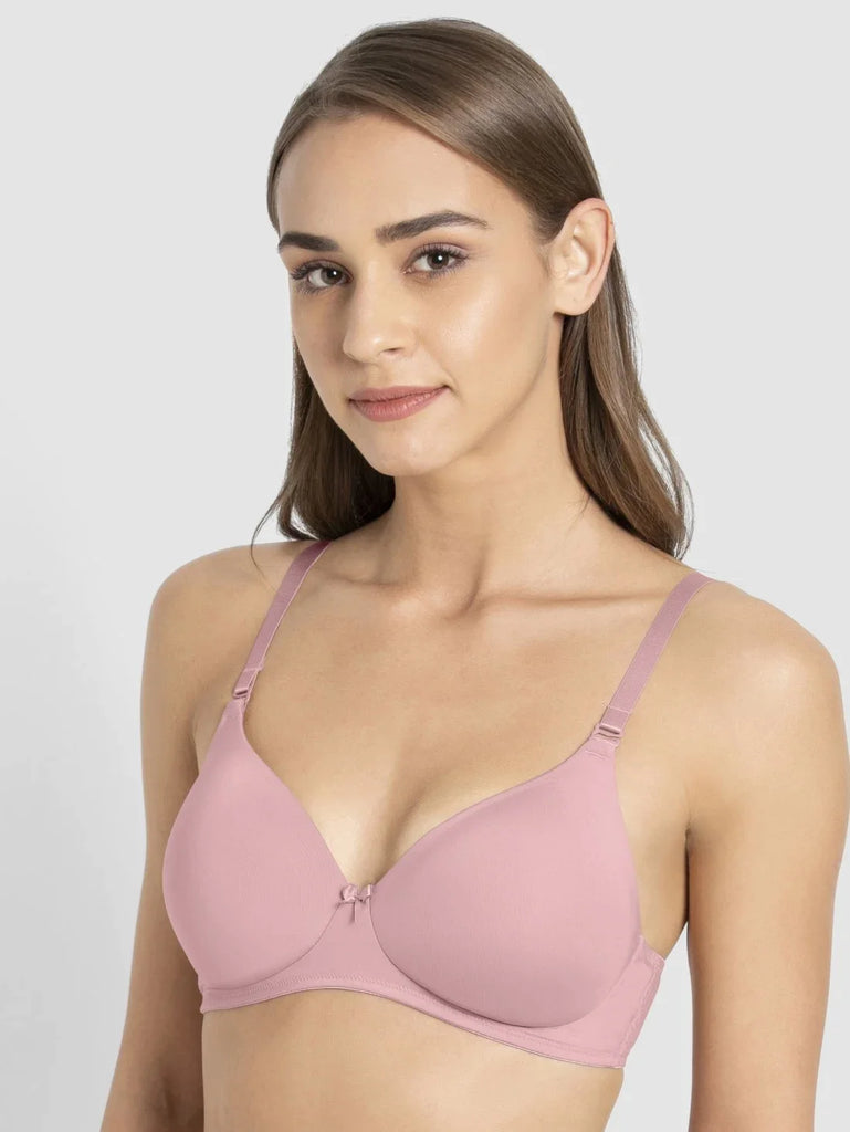 Fragrant Lily JOCKEY Women's Wirefree Padded Full Coverage Multiway T-Shirt Bra