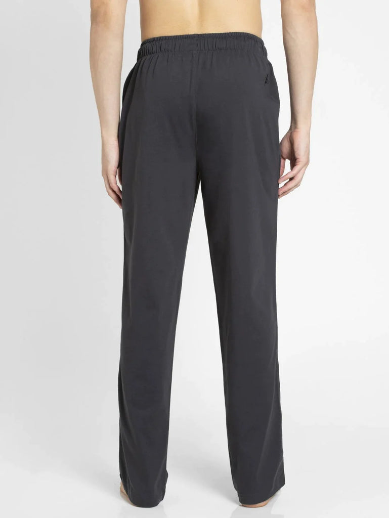 Graphite & Black Regular Fit JOCKEY Men's Trackpants