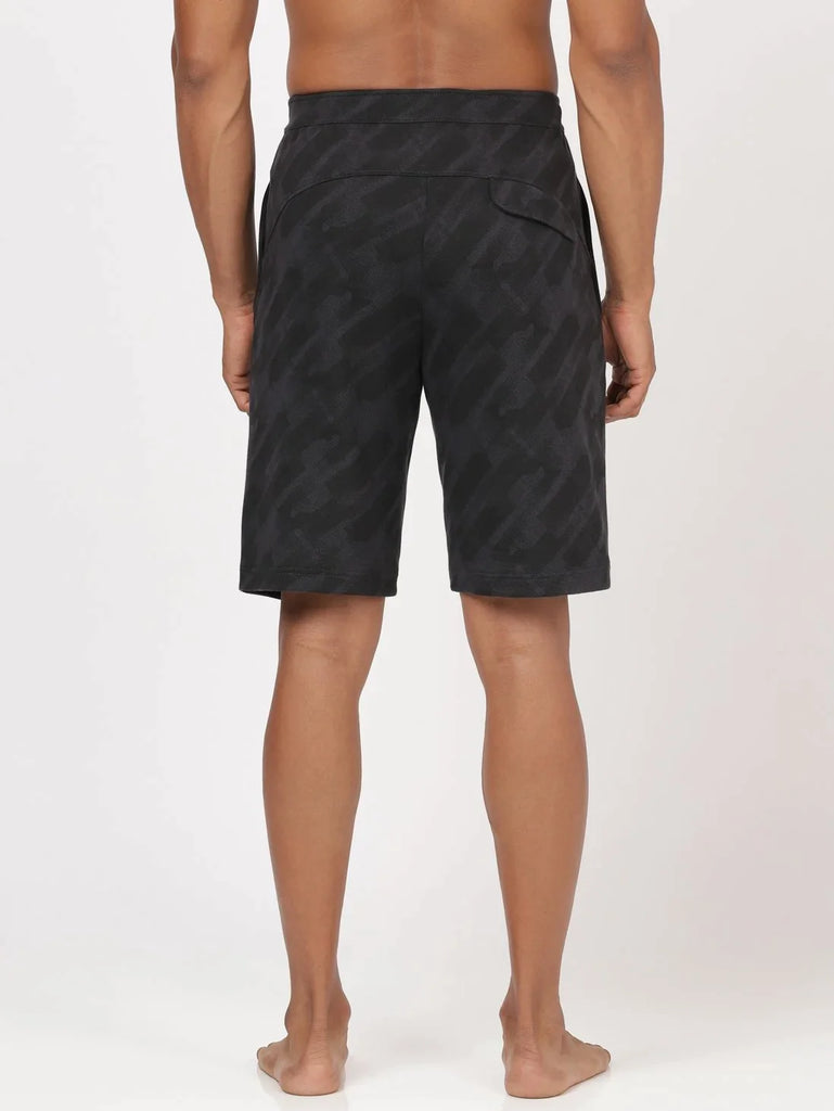 Graphite JOCKEY Men's Straight Fit Printed Shorts