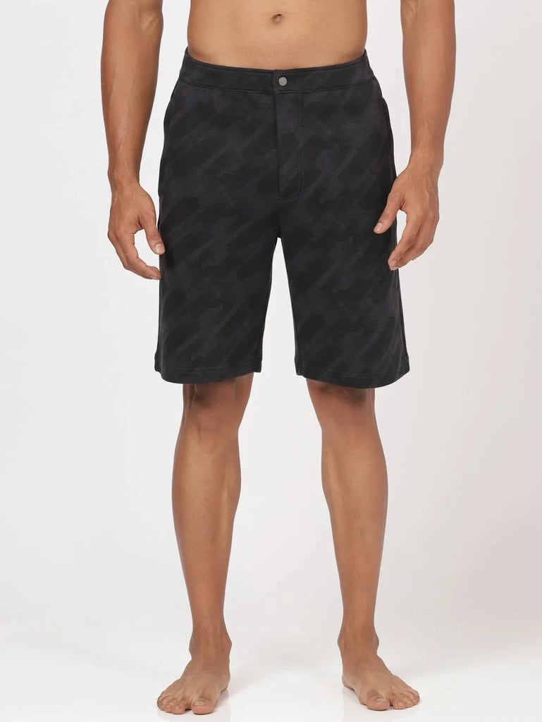 Graphite JOCKEY Men's Straight Fit Printed Shorts