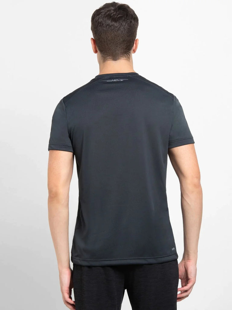 Graphite JOCKEY Men's Round Neck Half Sleeve T-Shirt