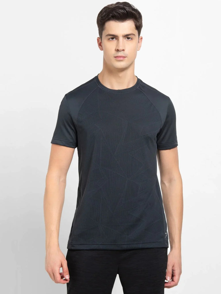 Graphite JOCKEY Men's Round Neck Half Sleeve T-Shirt