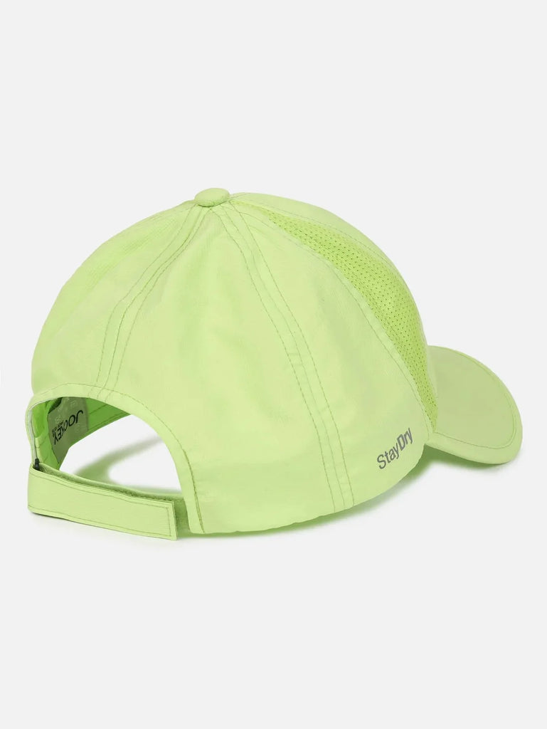 Green Glow Polyester Solid Cap with Adjustable Back Closure