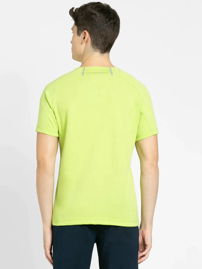 Green Glow JOCKEY Men's Round Neck Half Sleeve T-Shirt