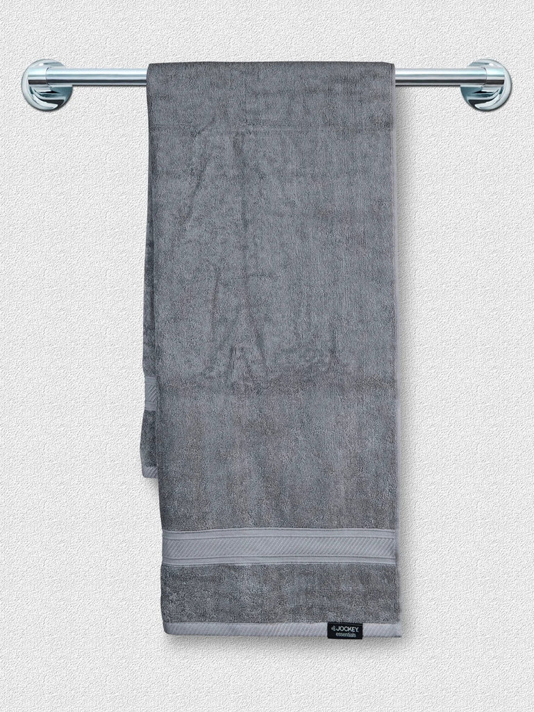 Cotton Terry Ultrasoft and Durable Solid Bath Towel Grey