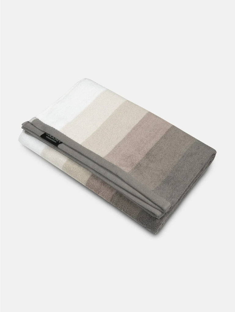 Grey Jockey Cotton Terry Ultrasoft and Durable Striped Bath Towel 