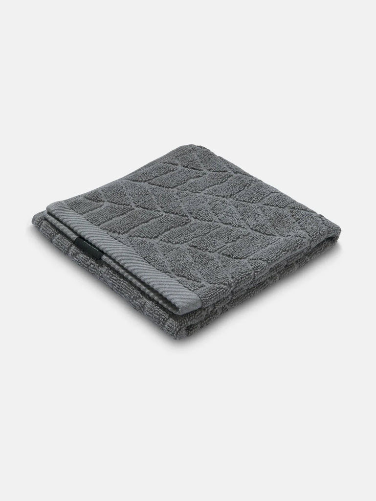 Cotton Terry Ultrasoft and Durable Patterned Hand Towel Grey