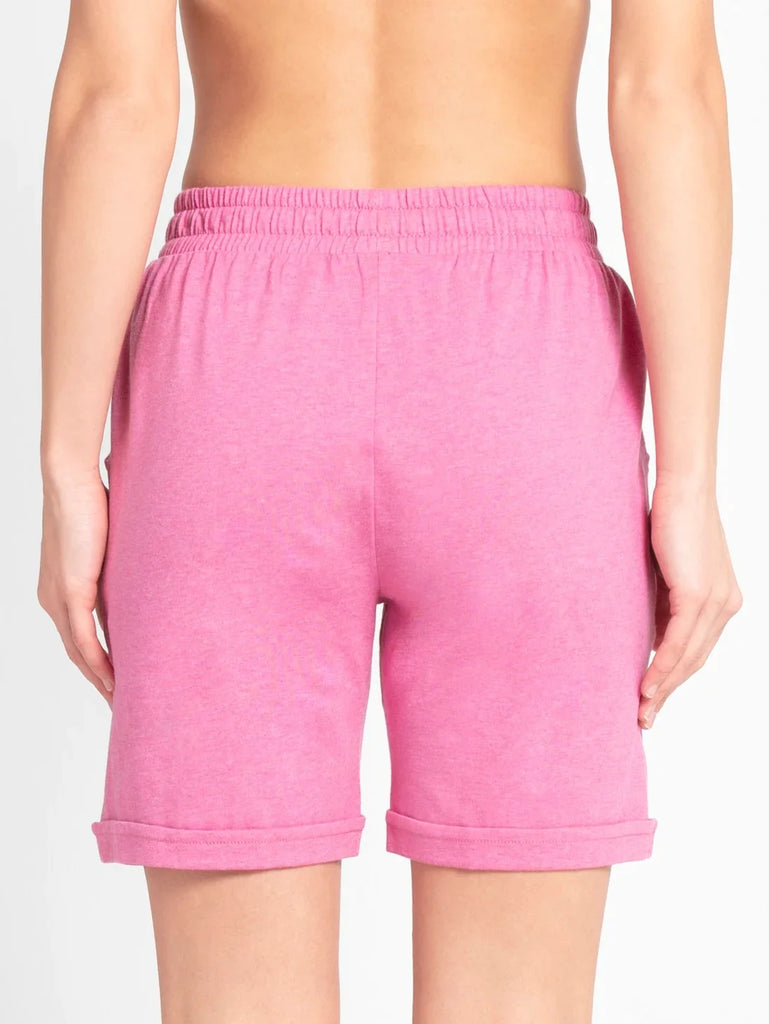 Ibis Rose Melange JOCKEY Women's Regular Fit Shorts