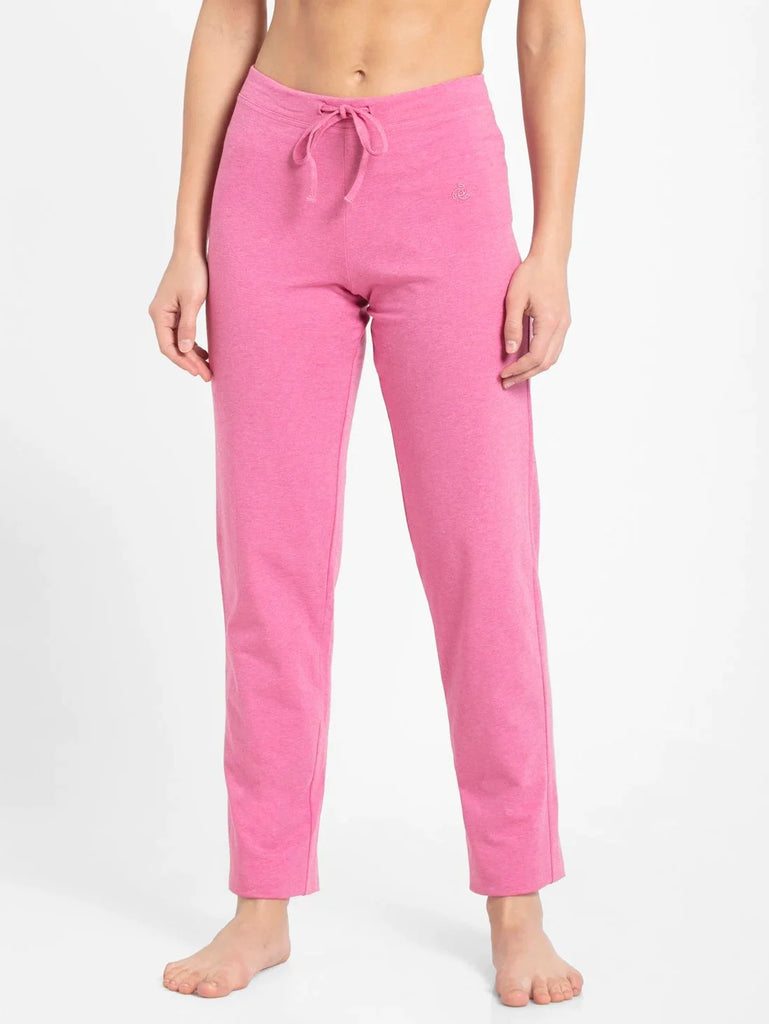 Ibis Rose Melange Slim Fit JOCKEY Women's Trackpants 