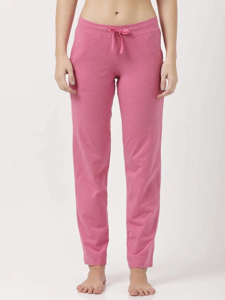 Ibis Rose Melange Relaxed Fit JOCKEY Women's Trackpants 