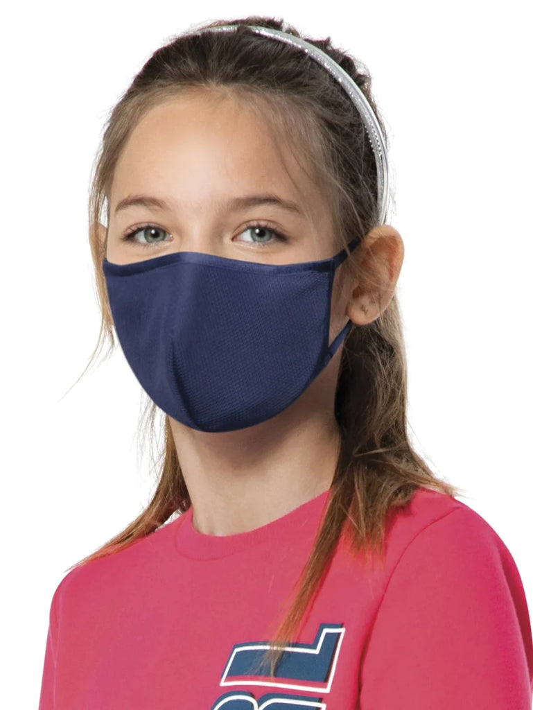 Imperial Blue Jockey Face Mask For Kids