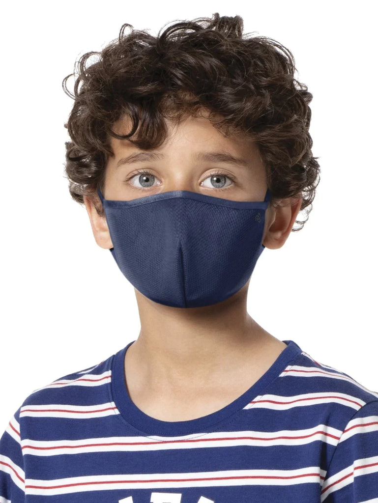 Imperial Blue Jockey Face Mask For Kids