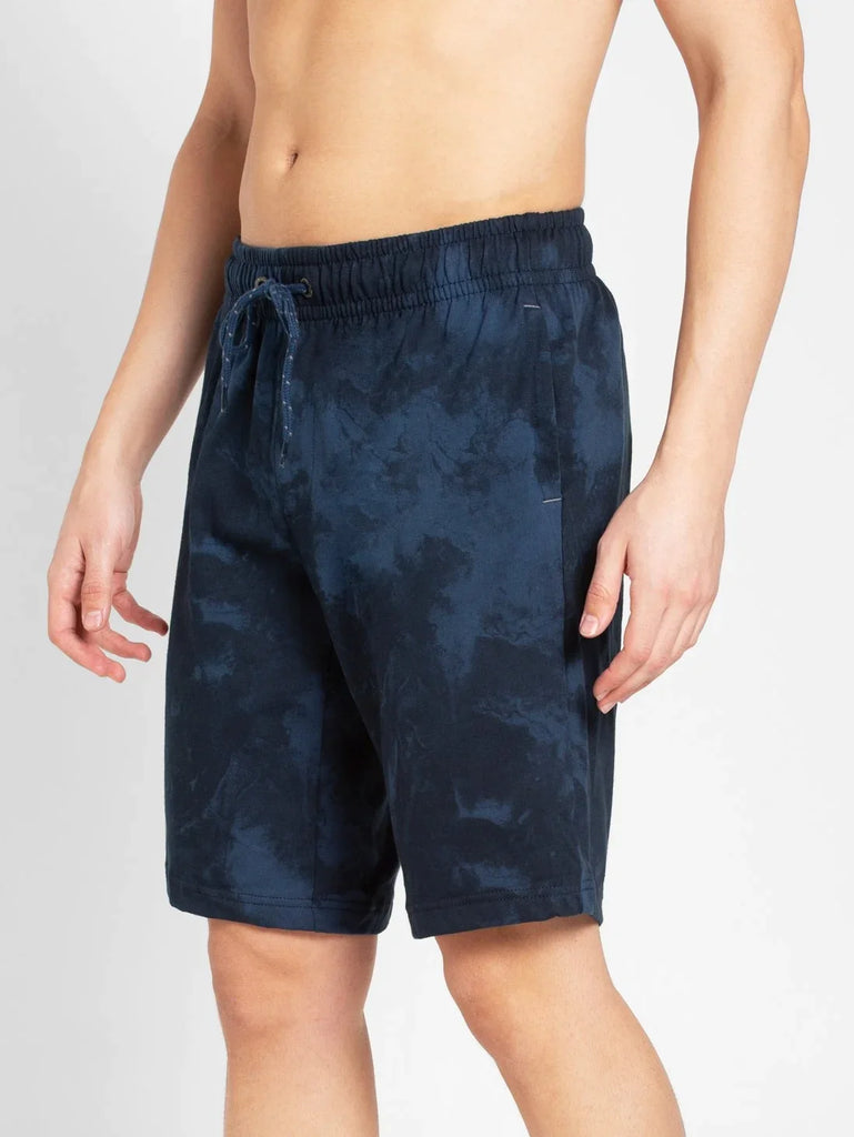 Ingna Blue Print JOCKEY Men's Straight Fit Printed Shorts