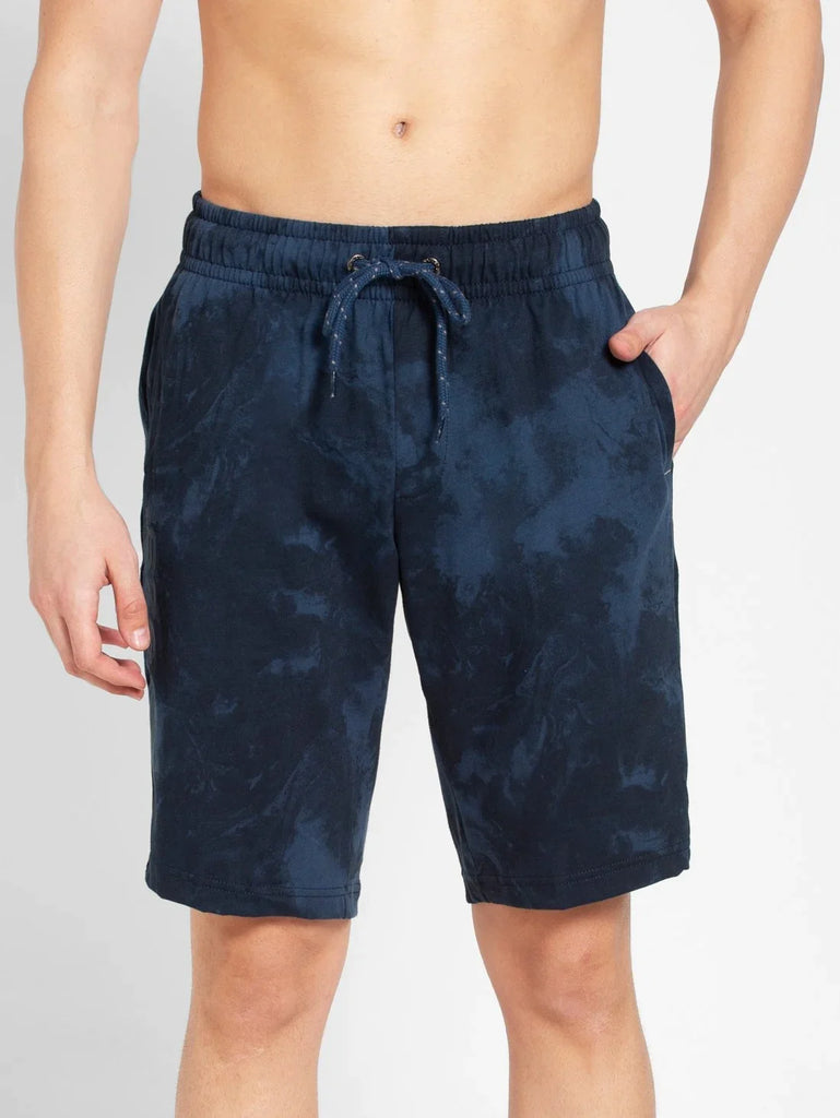 Ingna Blue Print JOCKEY Men's Straight Fit Printed Shorts