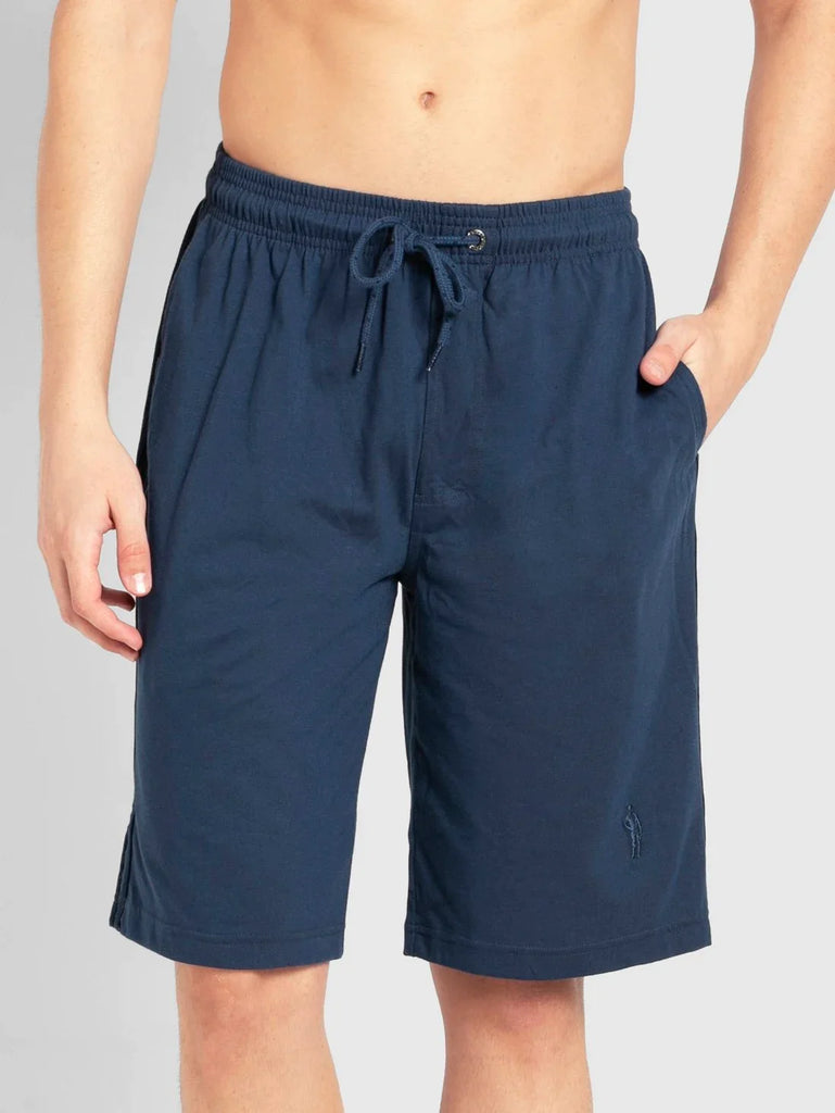 Insignia Blue & Navy JOCKEY Men's Regular Fit Solid Shorts