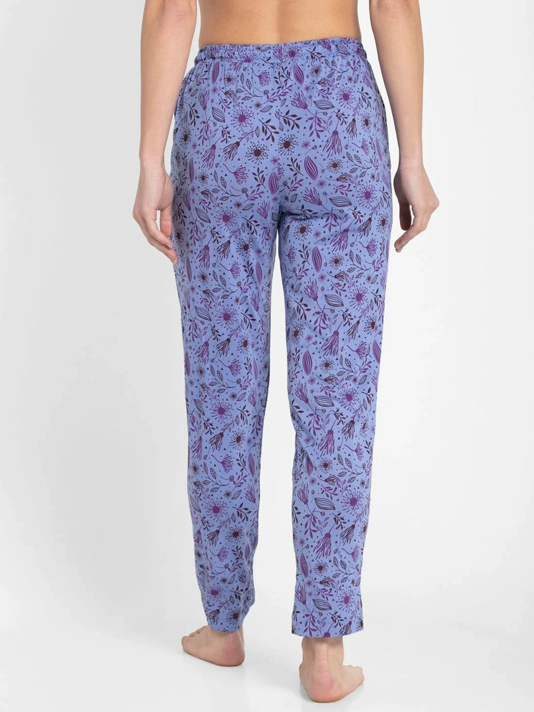 Iris Blue Assorted Prints JOCKEY Women's Relaxed Fit Printed Pyjama.