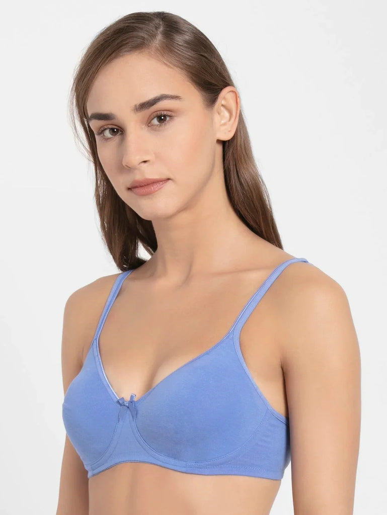 Iris Blue Jockey wirefree non padded Everyday bra for women