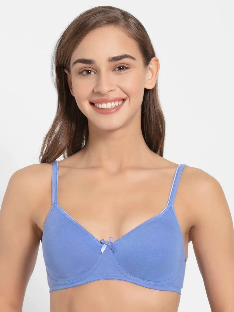 Iris Blue Jockey wirefree non padded Everyday bra for women