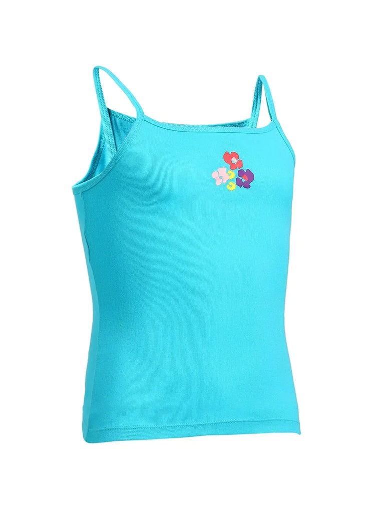 Jet Teal with Assorted Print Jockey Girl's Camisole