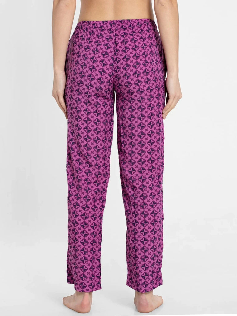 Lavender Scent Assorted Prints JOCKEY Women's Relaxed Fit Pyjama.