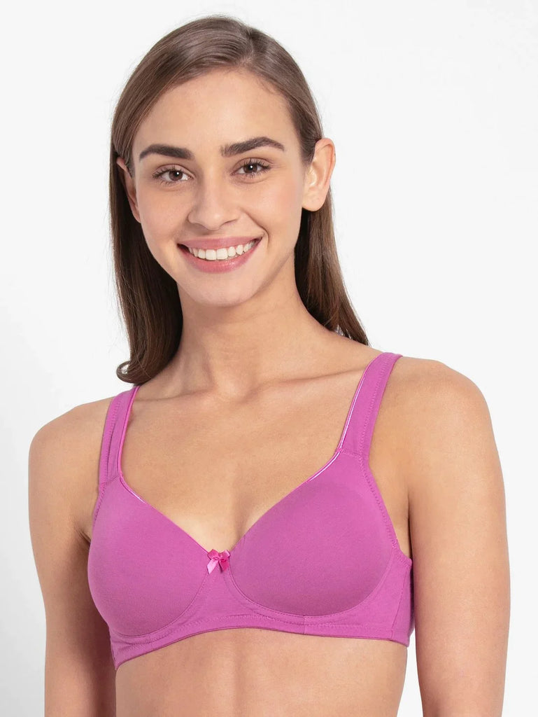 Lavender Scent JOCKEY Women's Wirefree Padded Full Coverage T-Shirt Bra 