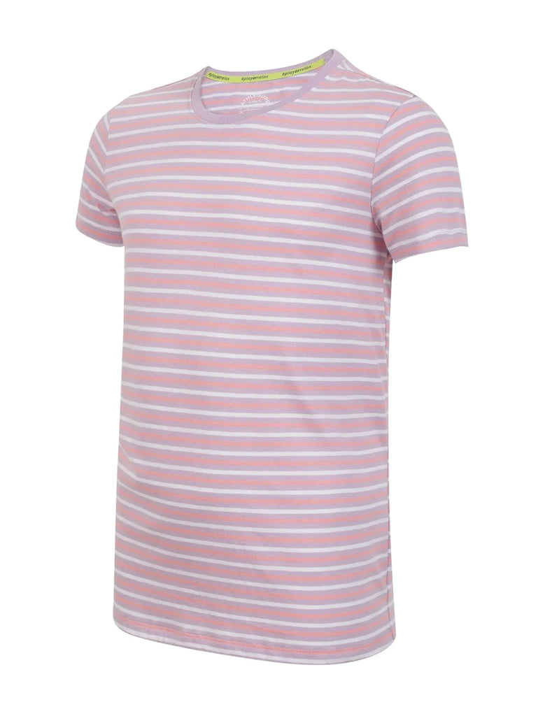 Lavendula JOCKEY Girl's Striped Short Sleeve T-Shirt