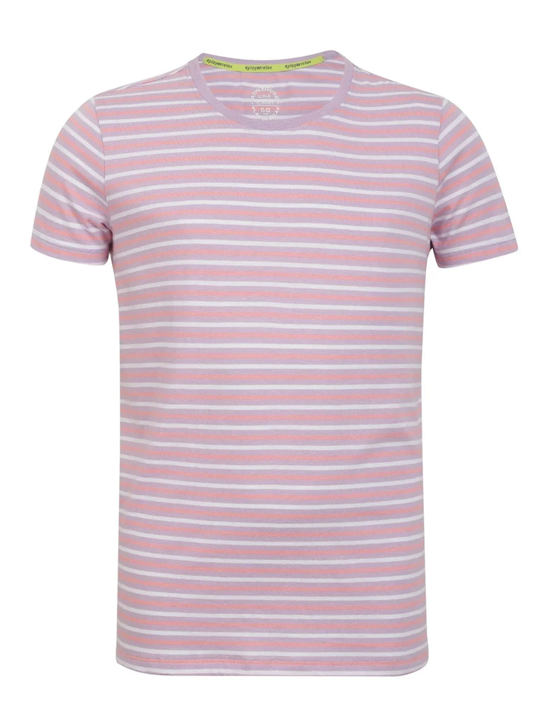 Lavendula JOCKEY Girl's Striped Short Sleeve T-Shirt