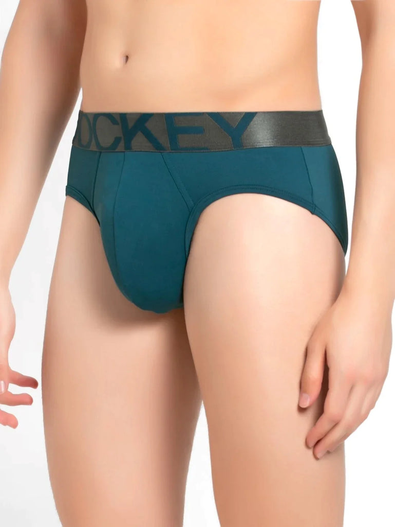 Leging Blue Jockey Solid Brief For Men