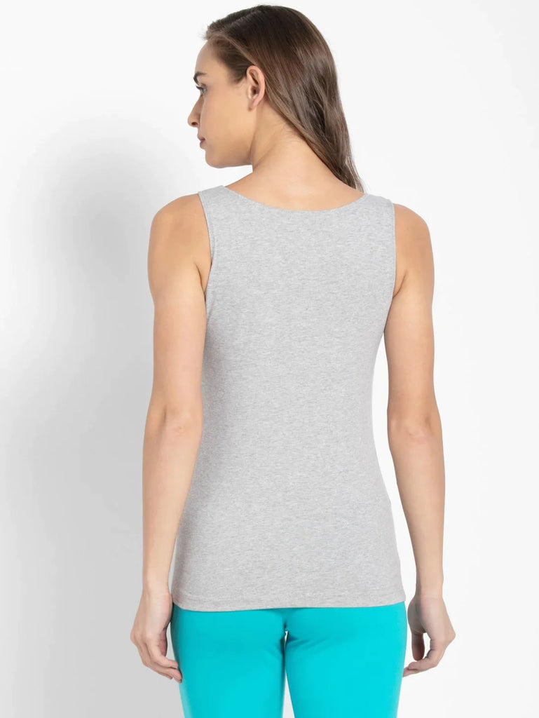 Light Grey Melange JOCKEY Tank Top for Women