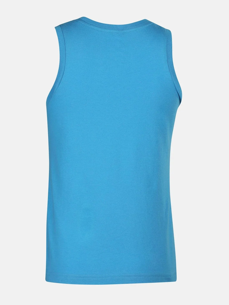 Malibu Blue Jockey Boy's Super Combed Cotton Tank Top