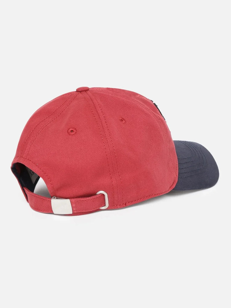 Maroon Jockey Solid Cap with Adjustable Back Closure