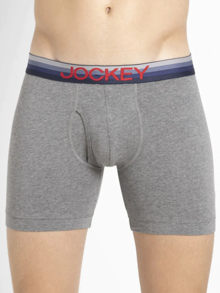 Mid Grey Melange Jockey Brief Underwear