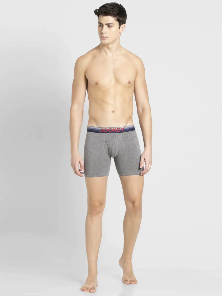 Mid Grey Melange Jockey Brief Underwear