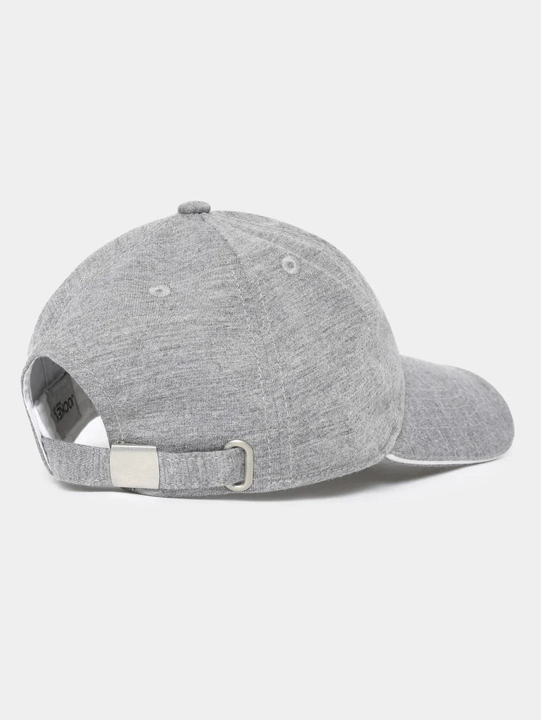 Mid Grey Melange Jockey Solid Cap For Men